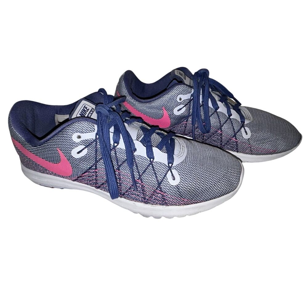 Nike Women’s Flex Fury Gray Pink Running Shoes 819135-501 Women’s Size 7.5